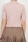 Bluza dama din tricot fin roz pudra cu un croi larg accesorizata cu pietre strass si perle 5 - StarShinerS.ro