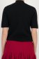 Bluza dama din tricot fin neagra cu un croi larg accesorizata cu pietre strass si perle 5 - StarShinerS.ro