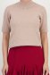 Bluza dama din tricot fin bej cu un croi larg accesorizata cu pietre strass si perle 4 - StarShinerS.ro