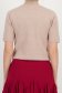 Bluza dama din tricot fin bej cu un croi larg accesorizata cu pietre strass si perle 5 - StarShinerS.ro