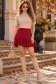 Bluza dama din tricot fin bej cu un croi larg accesorizata cu pietre strass si perle 2 - StarShinerS.ro