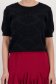 Bluza dama din tricot fin neagra cu un croi larg si model floral 4 - StarShinerS.ro