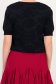 Bluza dama din tricot fin neagra cu un croi larg si model floral 5 - StarShinerS.ro