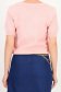 Bluza dama din tricot fin roz pudra cu un croi larg si model floral 5 - StarShinerS.ro