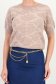 Bluza dama din tricot fin bej cu un croi larg si model floral 4 - StarShinerS.ro