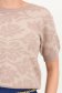 Bluza dama din tricot fin bej cu un croi larg si model floral 3 - StarShinerS.ro