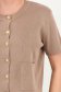 Bluza dama din tricot fin bej cu un croi larg si buzunare frontale 3 - StarShinerS.ro