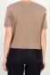Bluza dama din tricot fin bej cu un croi larg si buzunare frontale 5 - StarShinerS.ro