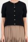 Bluza dama din tricot fin neagra cu un croi larg si buzunare frontale 4 - StarShinerS.ro