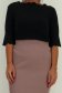 Bluza dama din tricot fin neagra cu un croi mulat si decupaje speciale 4 - StarShinerS.ro