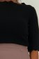 Bluza dama din tricot fin neagra cu un croi mulat si decupaje speciale 3 - StarShinerS.ro