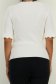 Bluza dama din tricot fin alba cu un croi mulat si decupaje speciale 5 - StarShinerS.ro