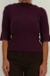 Bluza dama din tricot fin visinie cu un croi mulat si decupaje speciale 4 - StarShinerS.ro