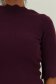 Bluza dama din tricot fin visinie cu un croi mulat si decupaje speciale 3 - StarShinerS.ro