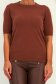 Bluza dama din tricot fin maro cu un croi mulat 4 - StarShinerS.ro