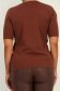 Bluza dama din tricot fin maro cu un croi mulat 5 - StarShinerS.ro