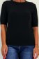 Bluza dama din tricot fin neagra cu un croi mulat 4 - StarShinerS.ro