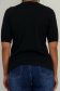 Bluza dama din tricot fin neagra cu un croi mulat 5 - StarShinerS.ro