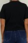 Bluza dama din tricot fin neagra cu un croi larg si nasturi aurii decorativi 5 - StarShinerS.ro
