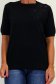 Bluza dama din tricot neagra cu croi larg si detaliu decorativ 4 - StarShinerS.ro