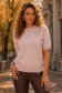 Bluza dama din tricot roz pudra cu croi larg si detaliu decorativ 1 - StarShinerS.ro
