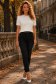 Bluza dama din tricot ivoire cu maneca scurta si croi larg cu pietre strass 2 - StarShinerS.ro