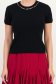 Bluza dama din tricot neagra cu maneca scurta si croi larg cu pietre strass 4 - StarShinerS.ro