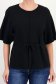 Bluza dama din tricot fin neagra cu un croi larg si cordon in talie 4 - StarShinerS.ro