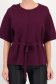 Bluza dama din tricot fin mov cu un croi larg si cordon in talie 4 - StarShinerS.ro