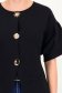 Cardigan dama din tricot fin neagra cu maneci bufante si nasturi decorativi 4 - StarShinerS.ro