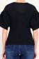 Cardigan dama din tricot fin neagra cu maneci bufante si nasturi decorativi 5 - StarShinerS.ro