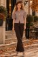 Cardigan dama din tricot fin bej cu maneci bufante si nasturi decorativi 2 - StarShinerS.ro
