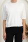 Bluza dama din tricot fin alba cu un croi larg si guler cu aplicatii de dantela 3 - StarShinerS.ro