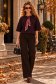 Bluza dama din modal visinie cu un croi larg accesorizata cu esarfa 2 - StarShinerS.ro