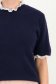 Bluza dama din tricot bleumarin cu un croi larg si aplicatii din dantela 3 - StarShinerS.ro