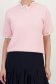 Bluza dama din tricot roz deschis cu un croi larg si aplicatii din dantela 4 - StarShinerS.ro
