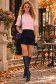 Bluza dama din tricot roz deschis cu un croi larg si aplicatii din dantela 2 - StarShinerS.ro