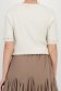 Bluza dama din tricot fin crem cu un croi larg si aplicatii cu perle si pietre strass 5 - StarShinerS.ro