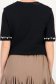Bluza dama din tricot fin neagra cu un croi larg si aplicatii cu perle si pietre strass 5 - StarShinerS.ro