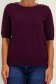Bluza dama din tricot fin visinie cu un croi larg si nasturi decorativi aurii 4 - StarShinerS.ro