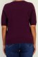 Bluza dama din tricot fin visinie cu un croi larg si nasturi decorativi aurii 5 - StarShinerS.ro