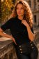 Bluza dama din tricot fin neagra cu un croi larg si aplicatii de paiete 1 - StarShinerS.ro