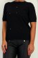 Bluza dama din tricot fin neagra cu un croi larg si aplicatii de paiete 4 - StarShinerS.ro