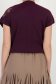 Bluza dama din tricot fin mov cu un croi larg si detaliu decorativ pe umar 5 - StarShinerS.ro