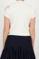 Bluza dama din tricot fin alba cu un croi larg si detaliu decorativ pe umar 5 - StarShinerS.ro