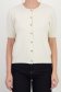 Cardigan dama din tricot fin crem cu un croi lejer si nasturi decorativi 4 - StarShinerS.ro