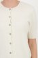 Cardigan dama din tricot fin crem cu un croi lejer si nasturi decorativi 3 - StarShinerS.ro