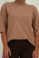 Bluza dama din tricot maro cu un croi larg si aplicatii cu pietre strass 6 - StarShinerS.ro