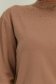 Bluza dama din tricot maro cu un croi larg si aplicatii cu pietre strass 3 - StarShinerS.ro