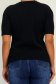 Bluza dama din tricot fin neagra cu un croi larg accesorizata cu perle si pietre strass 5 - StarShinerS.ro